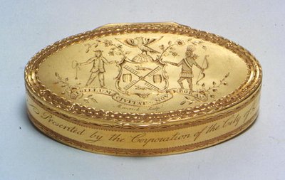 Presentation box, from New York City, c.1779 by American School